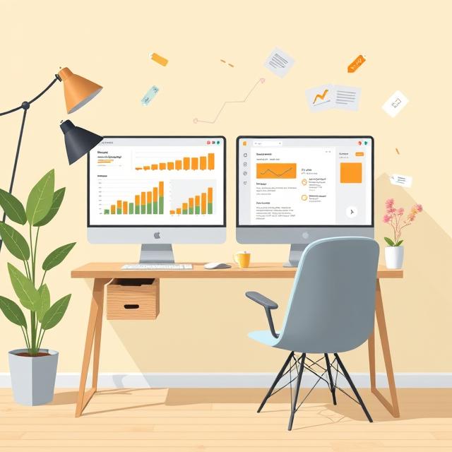 Två skärmar som visar analys och tester för att optimera användarflöden, sidor och call-to-action-element på en webbplats